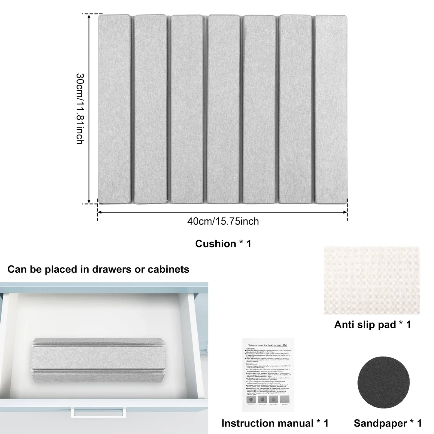 Foldable Stone Dish Mat