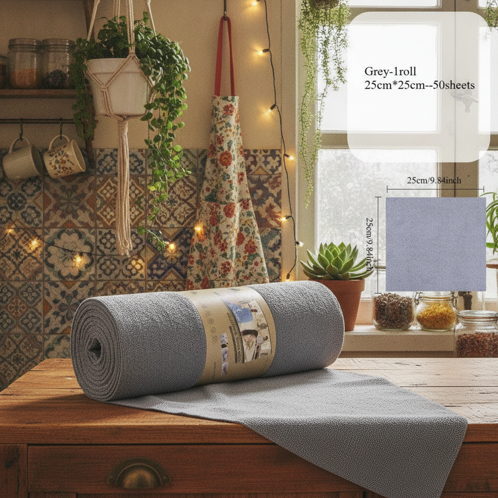 Microfiber Cloth Cleaning Roll