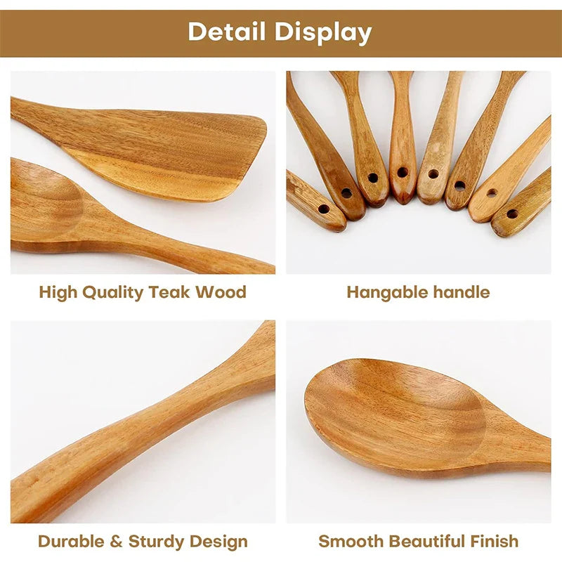 Wooden Kitchen Utensil Set