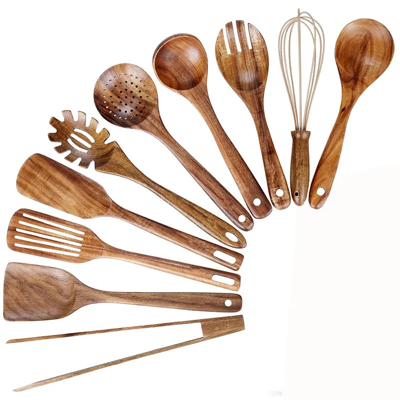 Wooden Kitchen Utensil Set