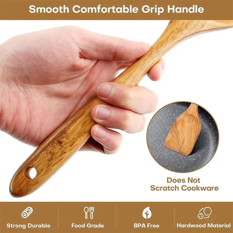 Wooden Kitchen Utensil Set