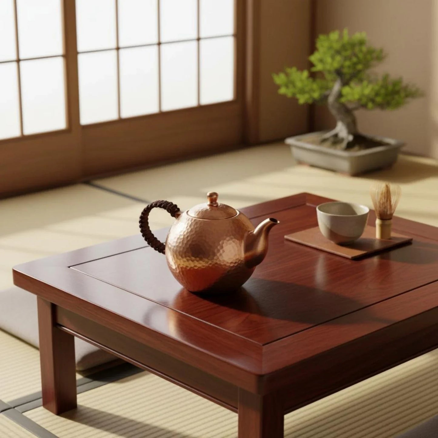 Elegant Copper Tea Kettle