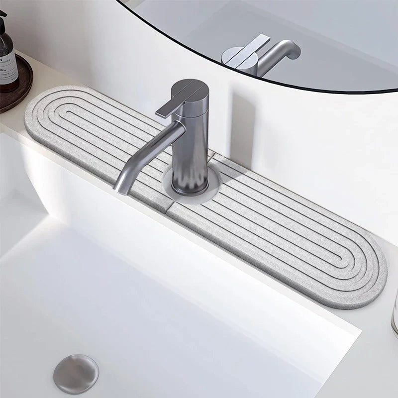Quick-Dry Stone Sink Splash Guard