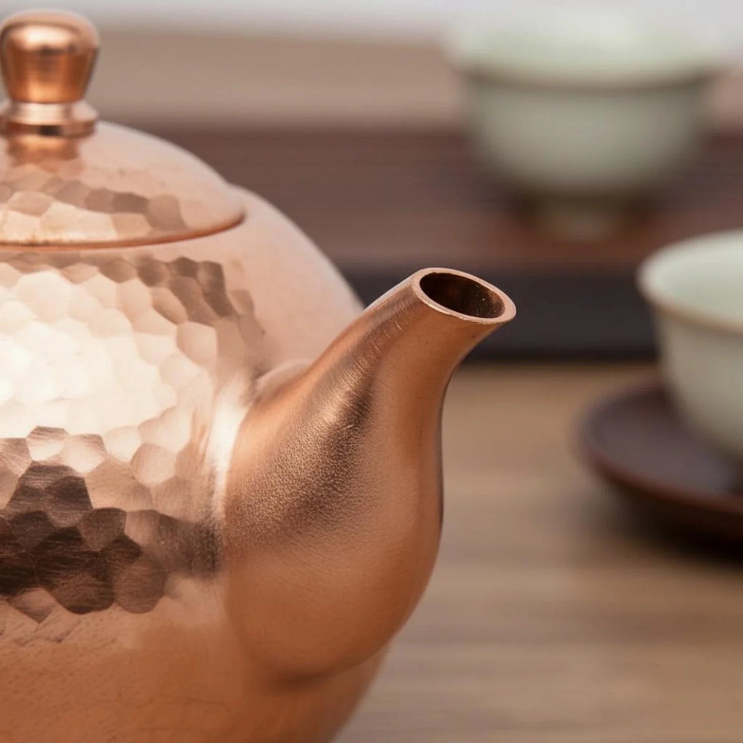 Elegant Copper Tea Kettle