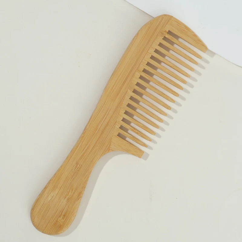 Bamboo Wood Hair Comb Set