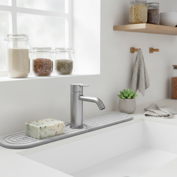 Quick-Dry Stone Sink Splash Guard